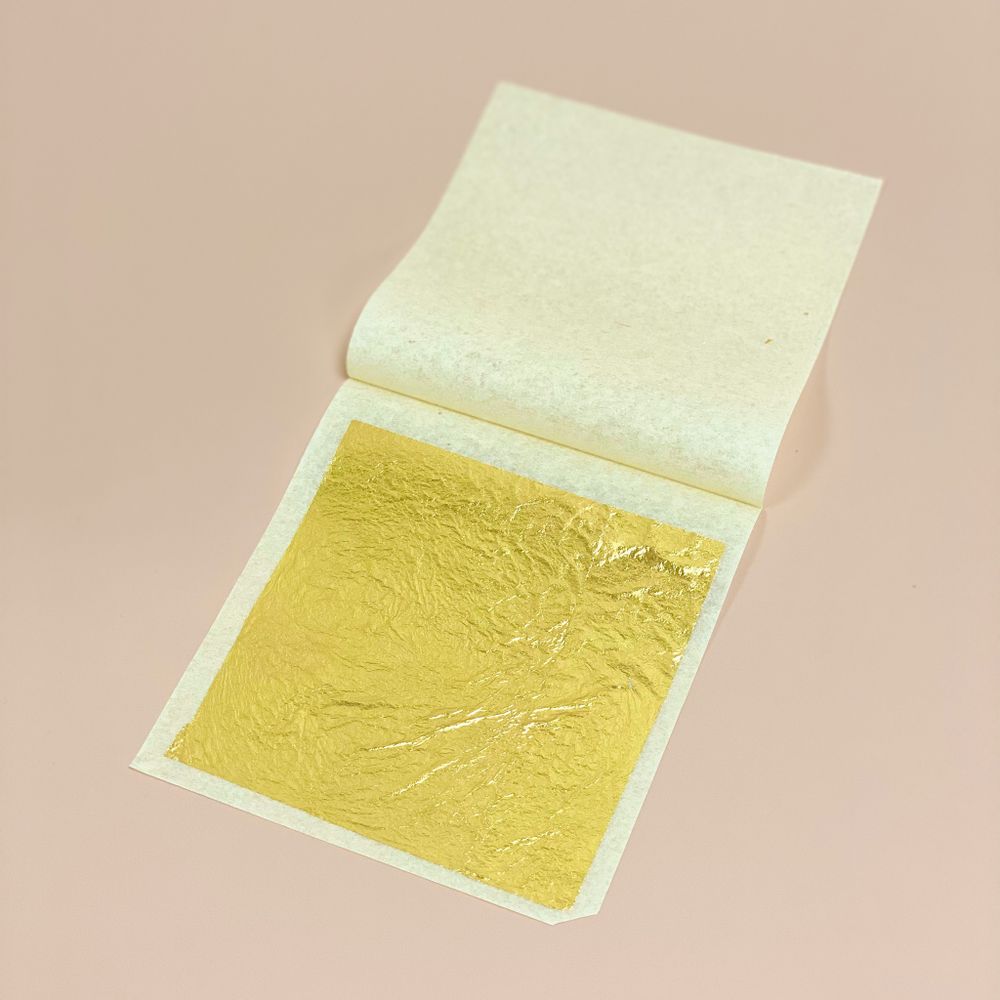 Золото пищевое MIXIE 23 карата (Е175), 1 лист 95х95 мм