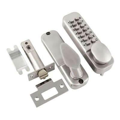 Замок кодовый Nora-M 231 матовый хром с фиксатором