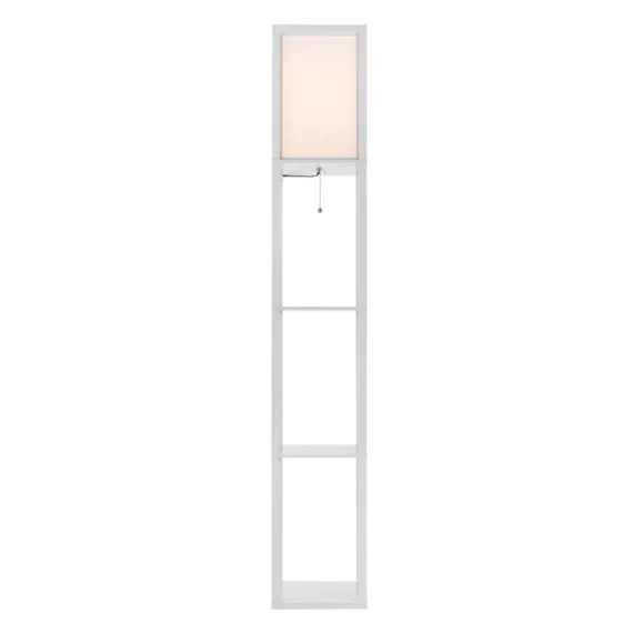 8089/1F COMFI LN25 361 белый, дерево/текстиль Торшер Е27 1*60W 220V PRACTIC