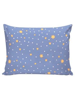 Постельное белье Сказка "Зимние звезды" 2-спальный Наволочка 50х70 см 2 шт Простынь 240х215 см Пододеяльник 175х215 см, перкаль