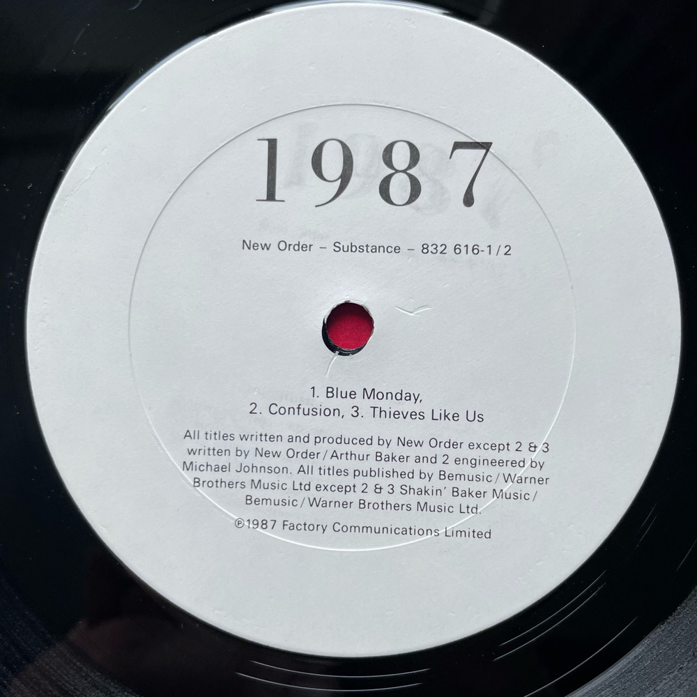 Винтажная виниловая пластинка LP New Order Substance (Канада 1987) Ceremony