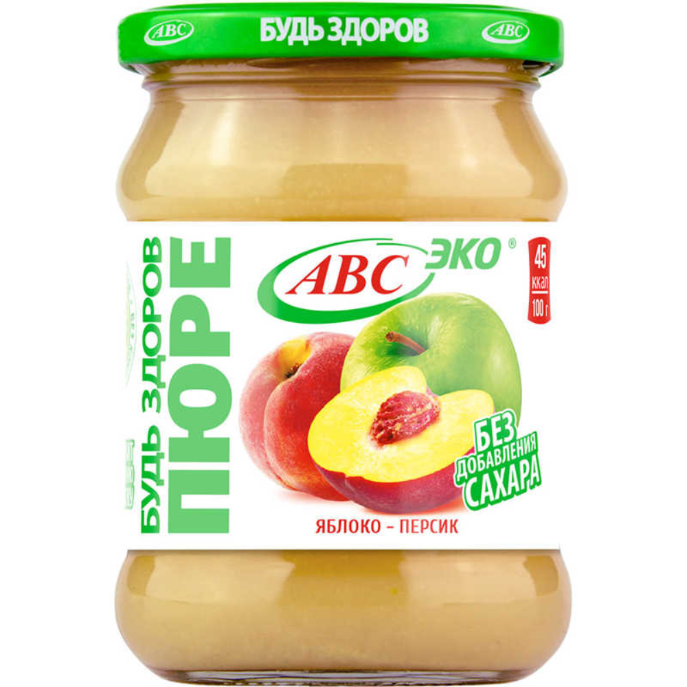 Пюре фруктовое Abs Яблоко-персик 450 гр
