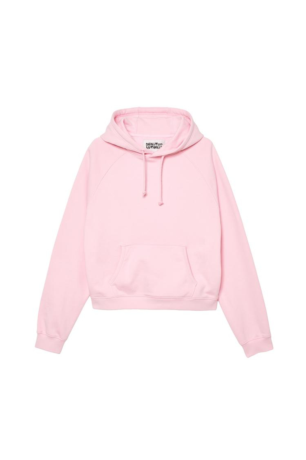 ZARA X BENITO ANTONIO ТОЛСТОВКА С КАПЮШОНОМ УКОРОЧЕННОГО КРОЯ, РОЗОВЫЙ