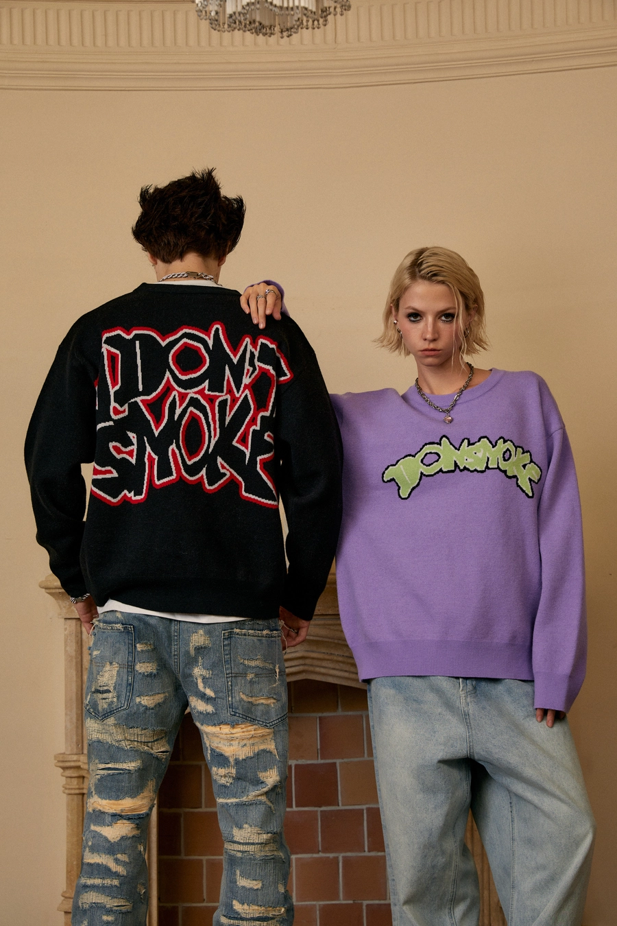 Свитер DONSMOKE "Monstrous" Jacquard Sweater