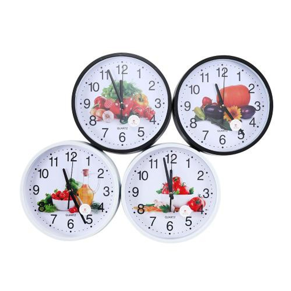 Часы настенные "Овощи" d30см, BZ-9516S