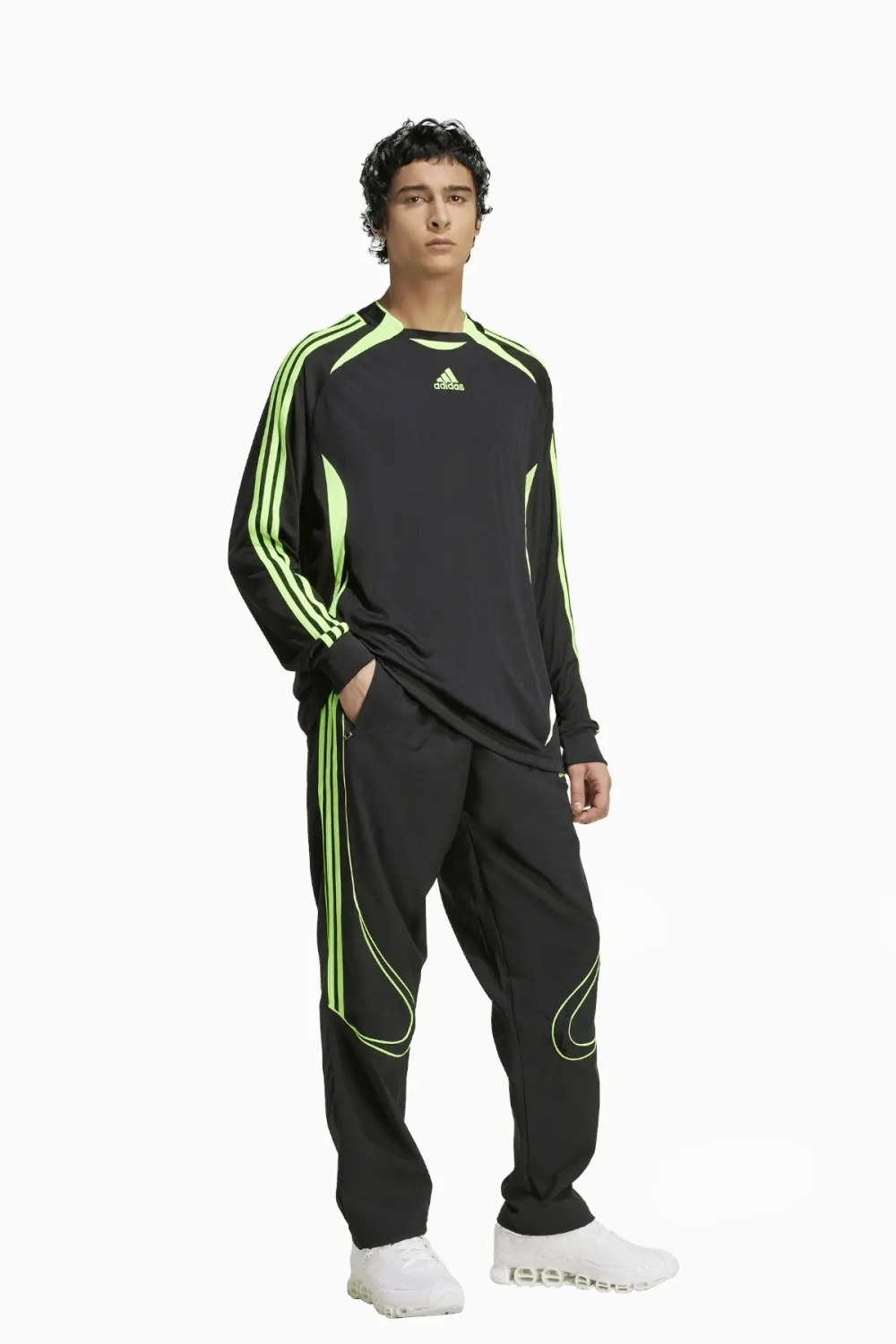 Футболка с длинными рукавами adidas Teamgeist Adicolor - черный