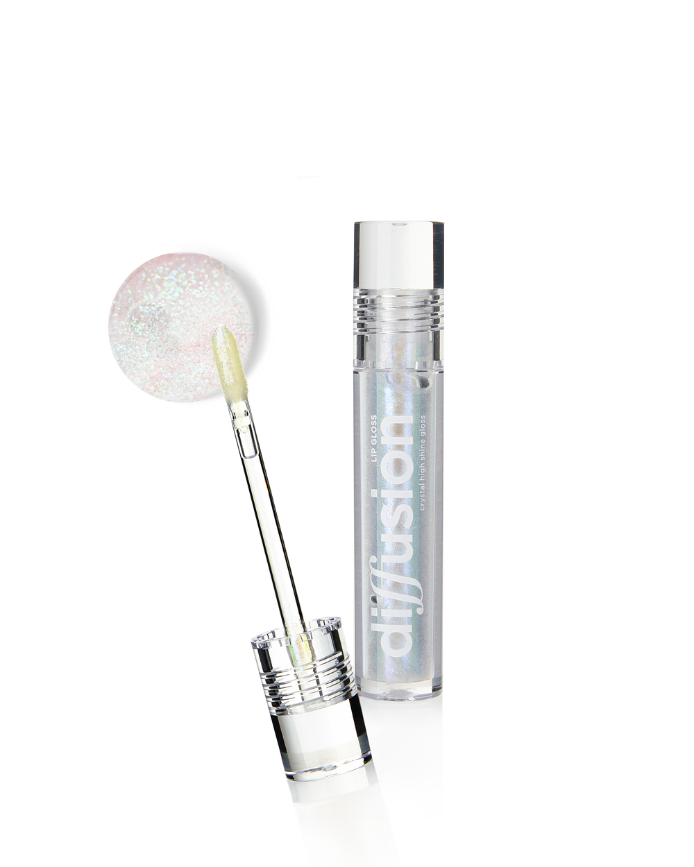 Parisa Блеск для губ Diffusion, сияющий, с SPF, тон №1, Нежно-розовый кварц, 4 мл