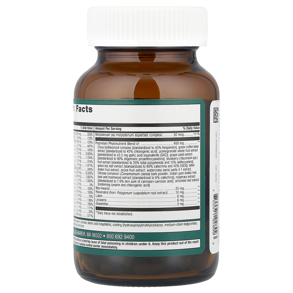 Metagenics, PhytoMulti®, мультивитамины с железом, 60 таблеток