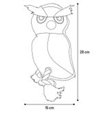 Игрушка с верёвкой "Сова", 15 см Д х 14 см Ш х 28 см В, джут, коричневый