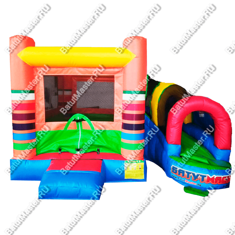 Детский надувной батут "Мир радости" 3,5*3*2,2 м