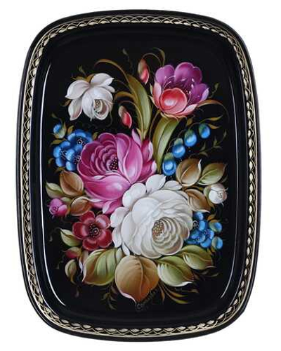 Zhostovo metal tray A12D180526261