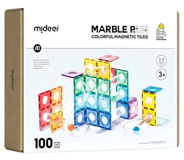 Магнитный конструктор "Горка для шариков"
 100 элементов