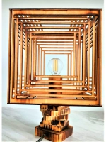 Настольный светильник лофт "Куб"