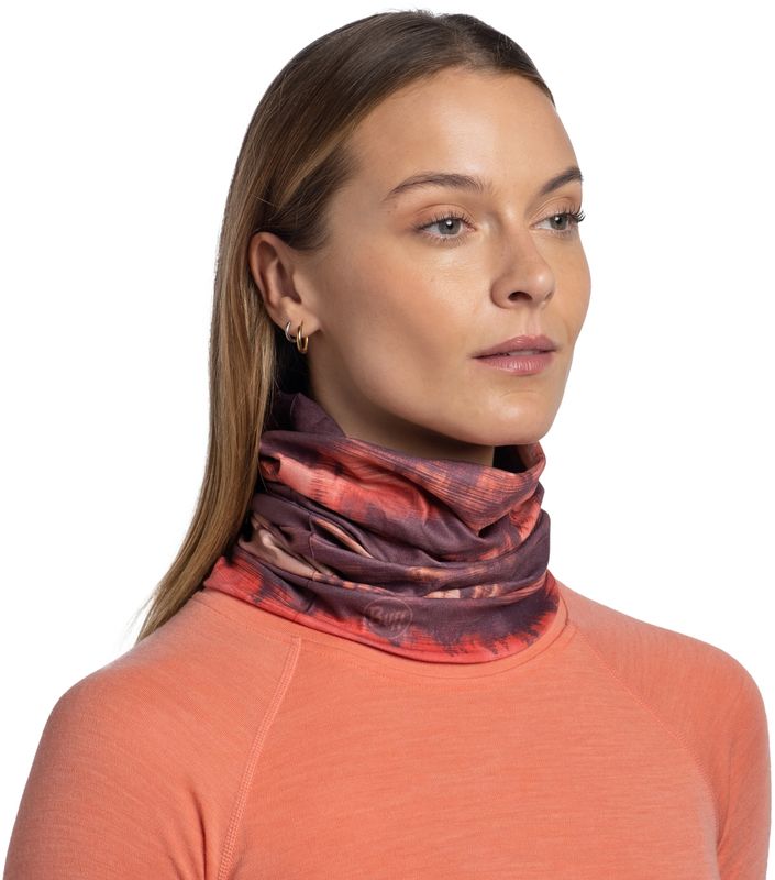 Тонкая зимняя бандана-труба Buff Thermonet Matewa Garnet Фото 3
