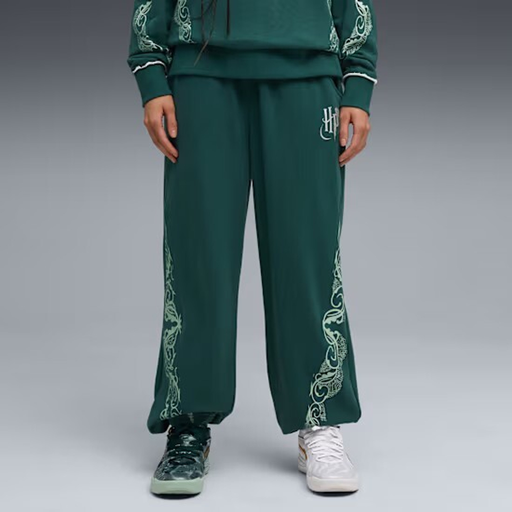 PUMA X HARRY POTTER СПОРТИВНЫЕ БРЮКИ, ЗЕЛЕНЫЙ