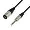 Adam Hall K4 MMP 0150 - кабель микрофонный, REAN XLR (M) - TRS (jack) mono 6.3 mm, 0.22 мм2, 1.5 м