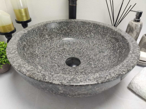 Раковина из мрамора Bowl Grey Medium BM-60260 45*45*15