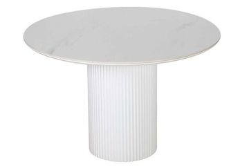 Стол DUBAI 110 Madrid gloss / white velvet