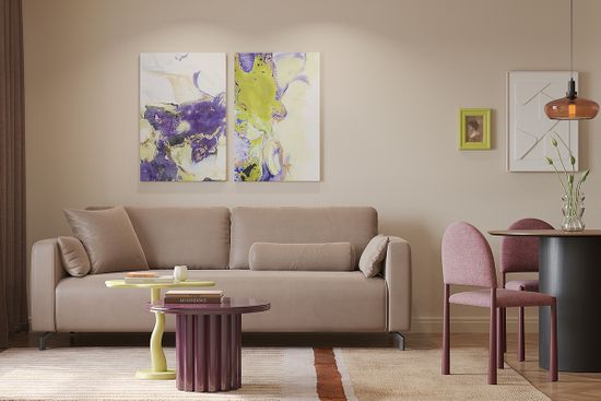 Столик кофейный vivlend, D57 см, ночная слива