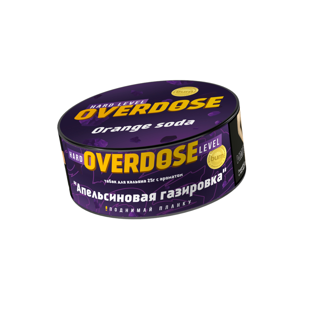 М. Табак для кальяна Overdose Orange Soda (Апельсиновая газировка), 25 г