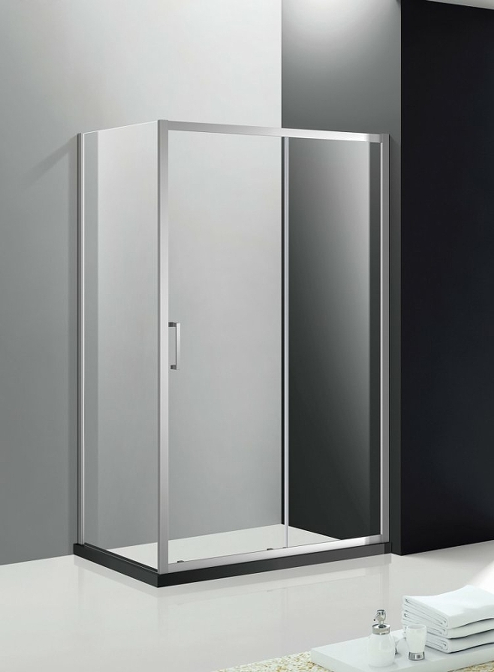 Душевой уголок Cezares Molveno 140x80 MOLVENO-AH-11-140/80-C-Cr-IV профиль Хром стекло прозрачное
