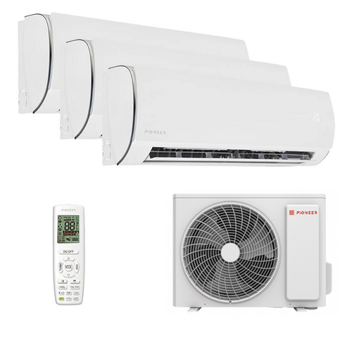 Мультисплит система на 3 комнаты Pioneer KFRI25LW x 3 / 3MSHD24B