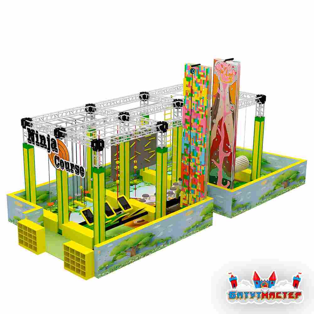 Полоса препятствий парк ниндзя «Лесной Воин», 10,7×4,75×5 м
