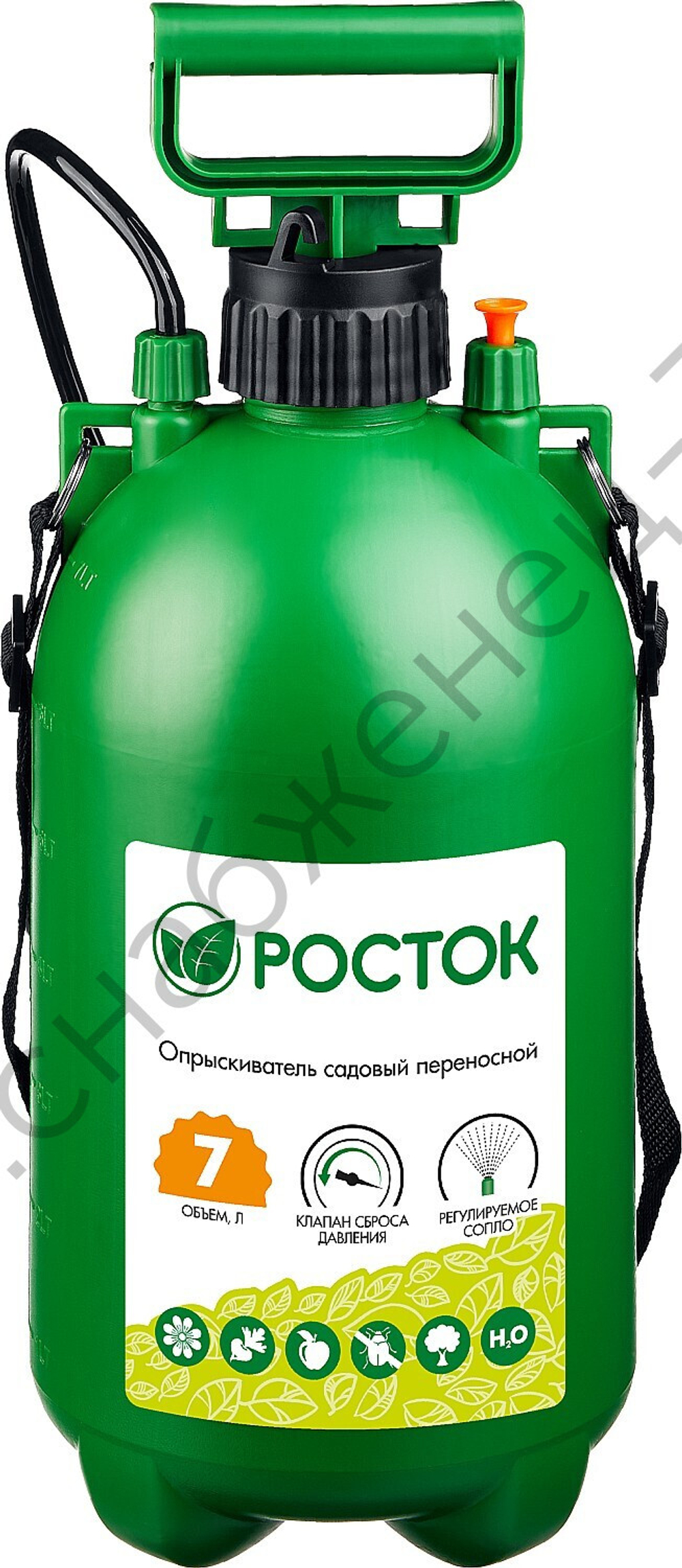 РОСТОК RT-7, 7 л, первичный полипропилен, переносной опрыскиватель (425117)