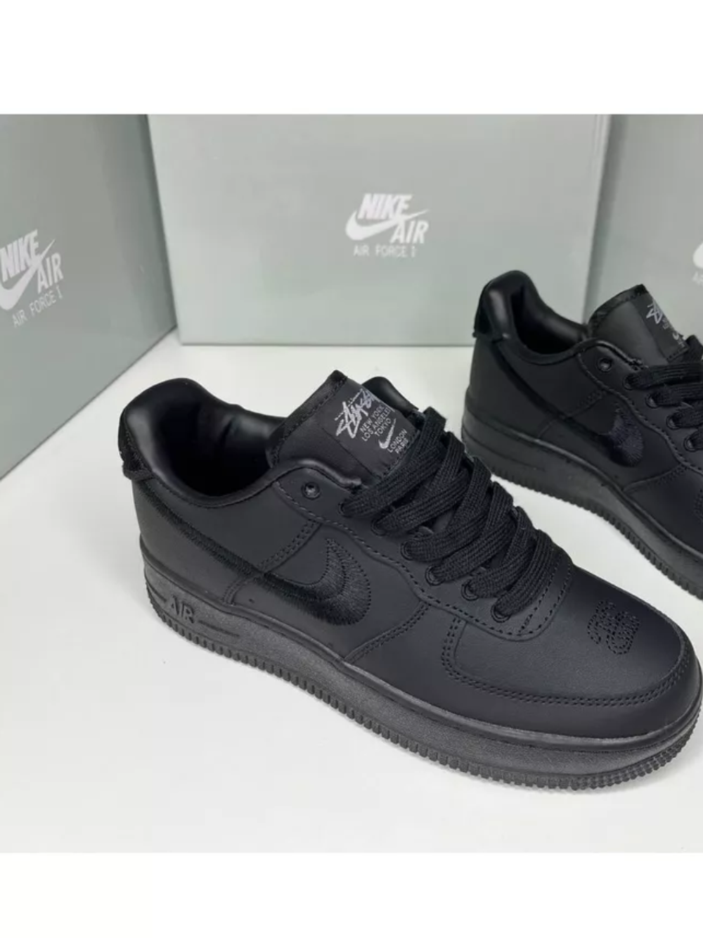 Кроссовки Nike Air Force 1 Low Stussy Black