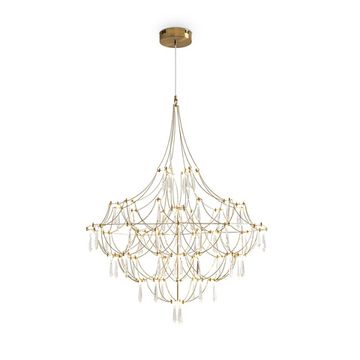 Подвесной светильник LED 35W 3000K FR6138PL-L44BS латунь Amela Freya