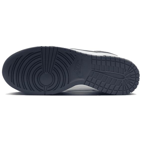 NIKE Dunk Винтажные баскетбольные кроссовки Low Топ Белый/Темно-синий Мужские