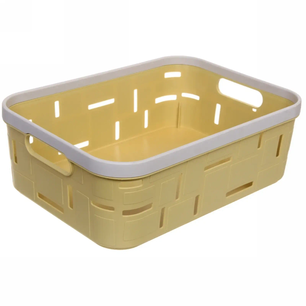 Корзина для мелочей «Корсика» желтая 35х25х12,5см