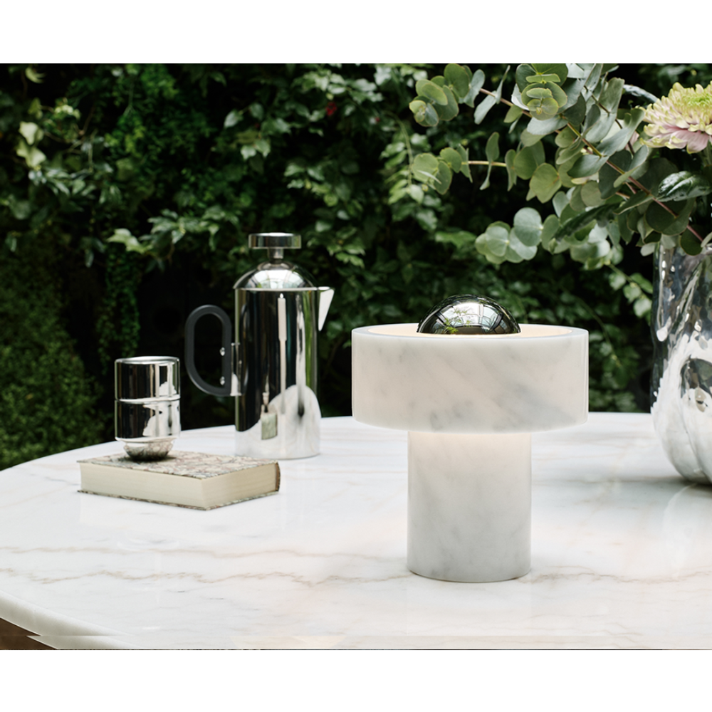 Настольная лампа Stone Portable Silver