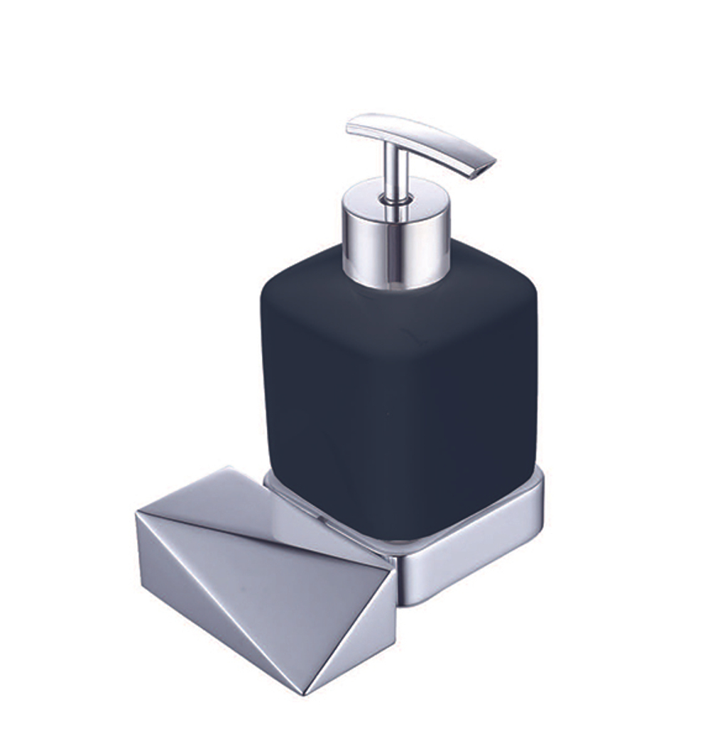 Настенный диспенсер NEW VENTURO хром/черный_Комплект