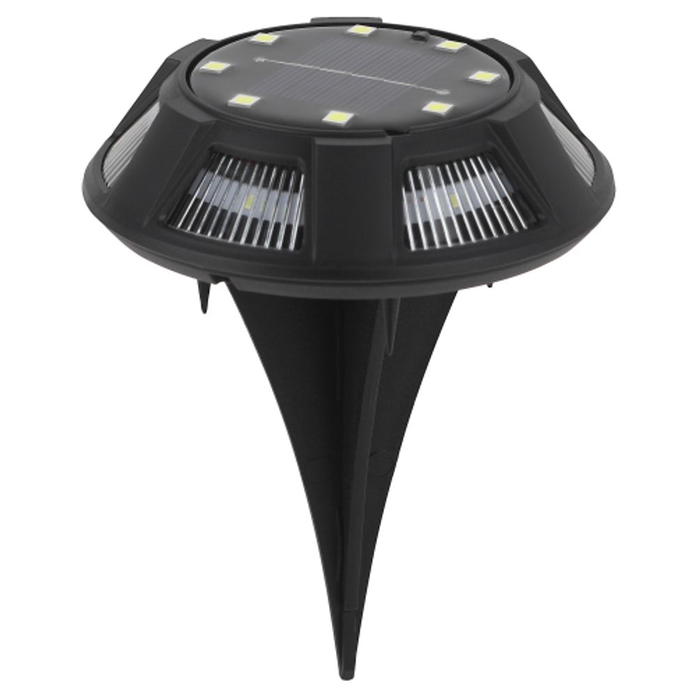 Светильник уличный ЭРА ERAST024-01 на солнечной батарее подсветка Таблетка сталь пластик d 11 см