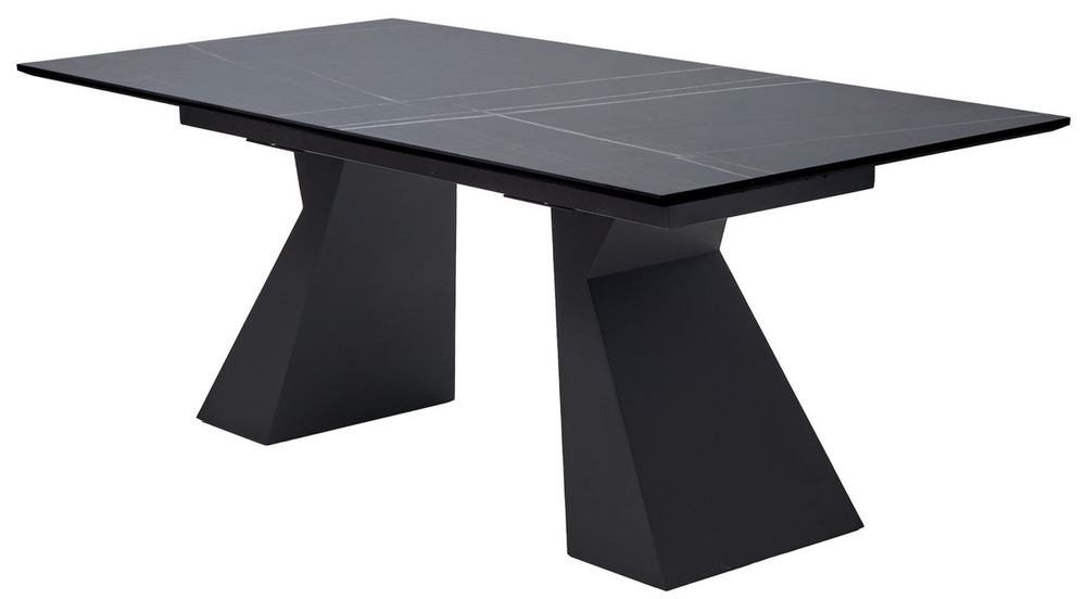 Стол М-City DISAUR Богарт 200 Титан (Titanium Black Pulido), керамика, Черный