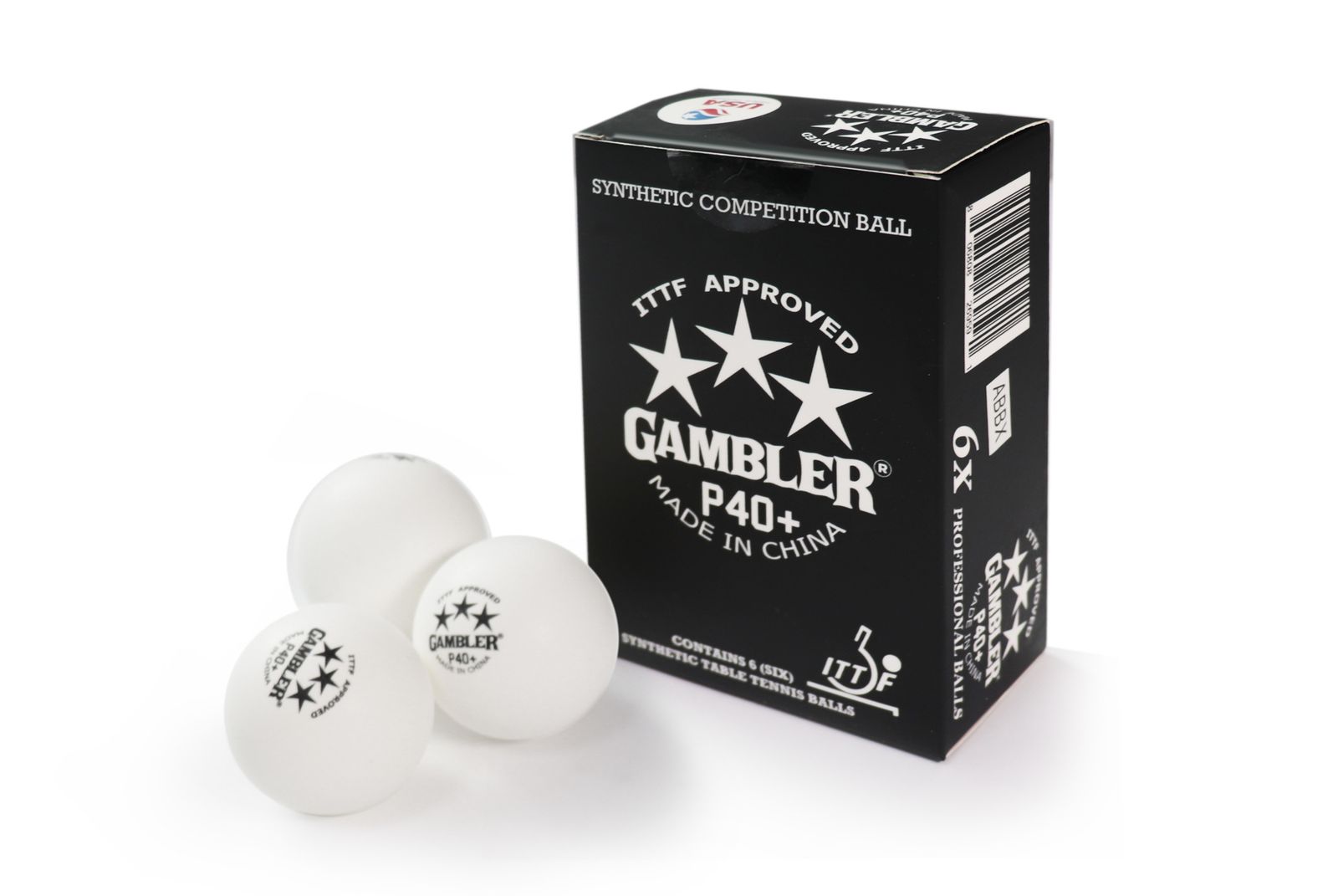 Мячи для н/т GAMBLER P40+ BALL - 6 PACK фото №1