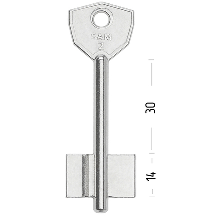 Сувальдный ключ 10707 SAM2D – заготовка