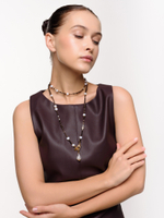 Колье "Sea pearl hematite" Gold