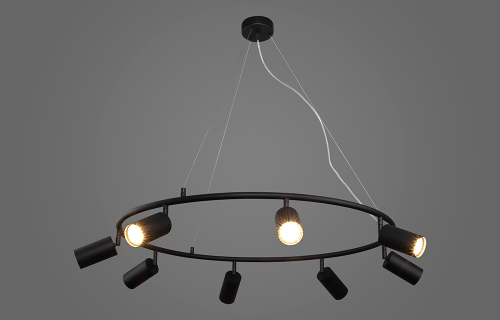 Светильник подвесной Crystal Lux RIVO SP8 BL