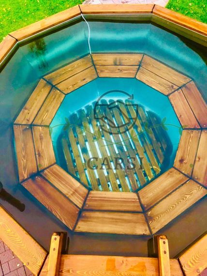 Банный чан на подставке (печь с водяной рубашкой) для 6-8 человек AISI 430 2мм