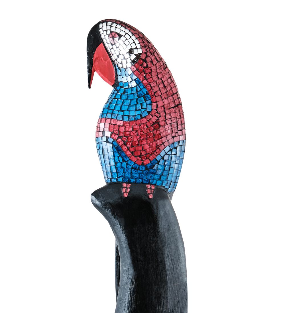 Decor and Gift 23-001-01 Статуэтка «Попугай» дерево+стекл.мозаика 100 см