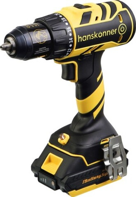 Дрель-шуруповерт аккумуляторная HANSKONNER HCD1865