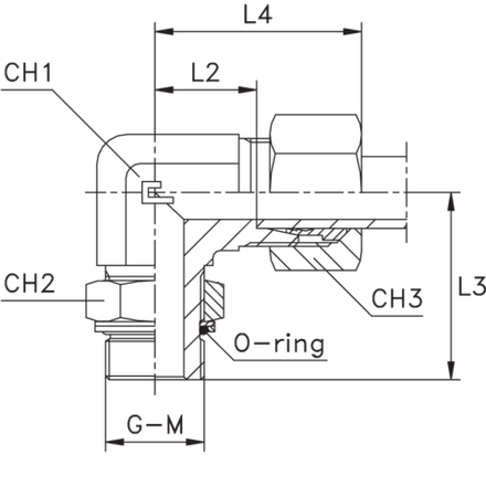 Штуцер FRG90 DL10 M14x1.5 (в сборе)