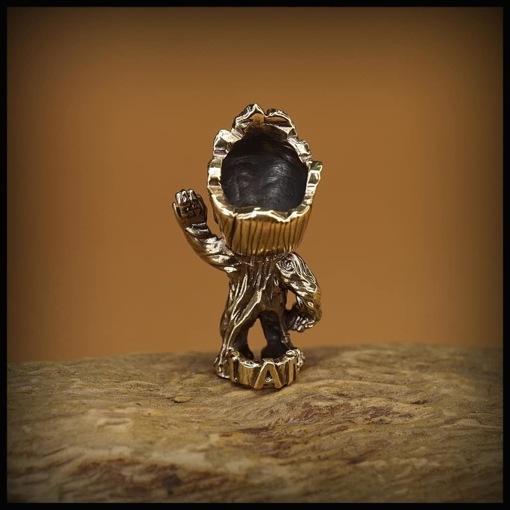 Темлячная бусина "Грут" для ножей , латунь