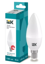 Лампа светодиодная ECO C35 свеча 5Вт 230В 4000К Е14 IEK LLE-C35-5-230-40-E14