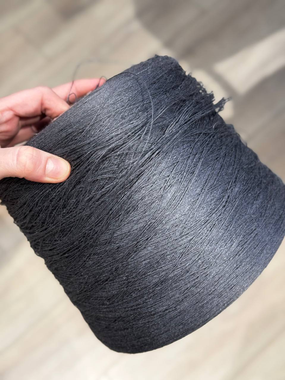 Cariaggi, лен 100%, 1400 м в 100 гр, пепельный графит