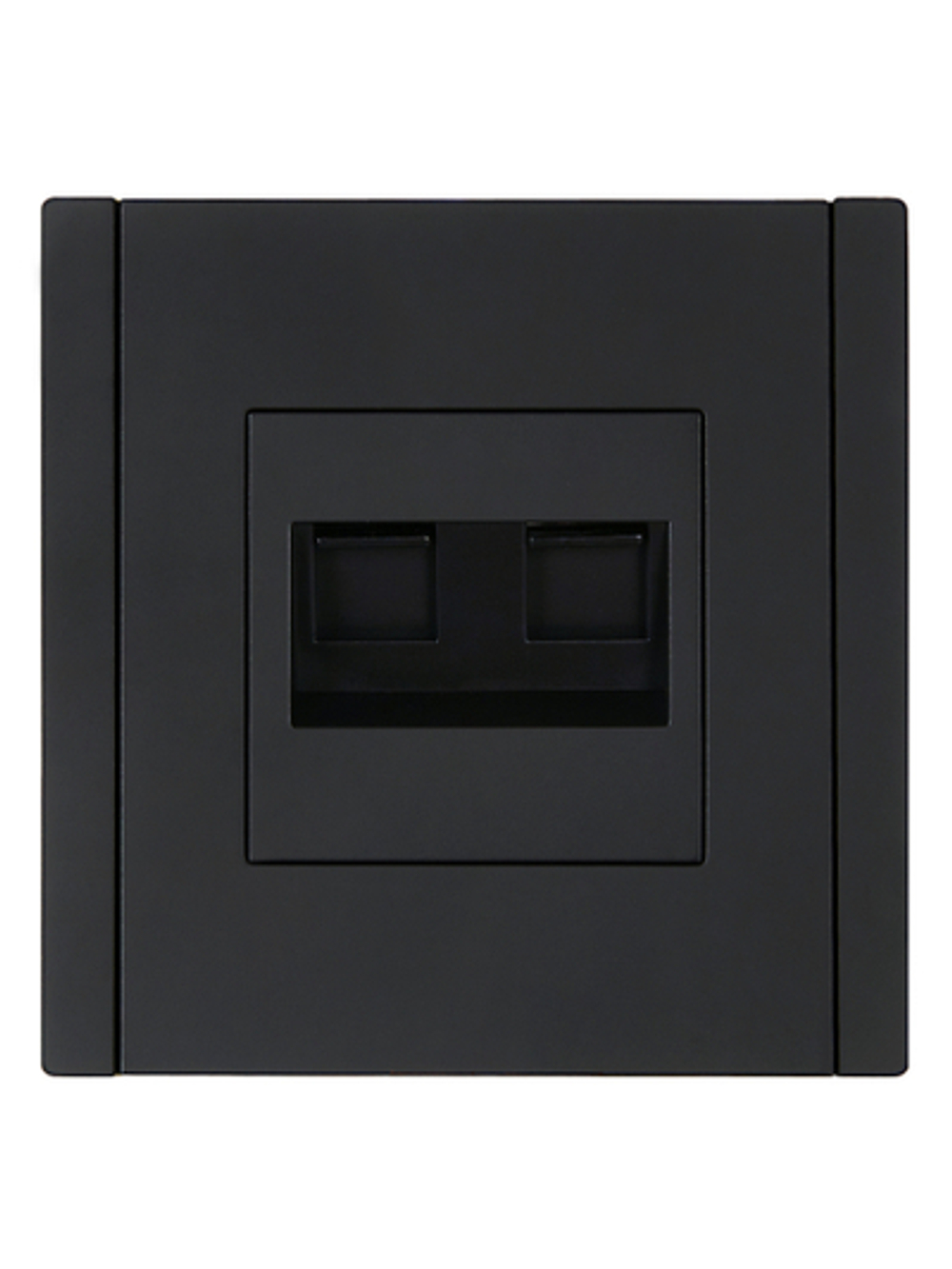 FORTE&PIANO Розетка компьютерная двойная RJ45 кат.6 FP134 черный IEK