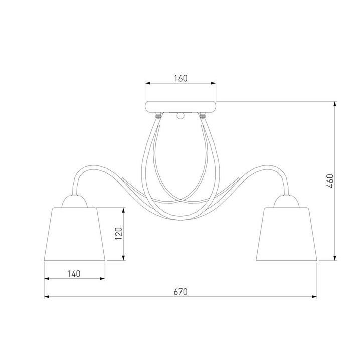 Потолочная люстра Eurosvet 70062/5 белый