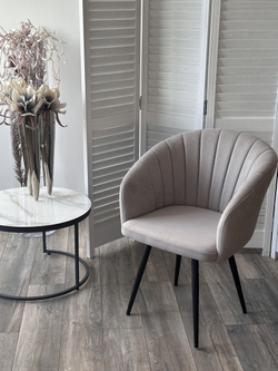 Стул МИШЕЛЬ 360 град. поворот. B22 Серый, велюр / черный каркас, М-City